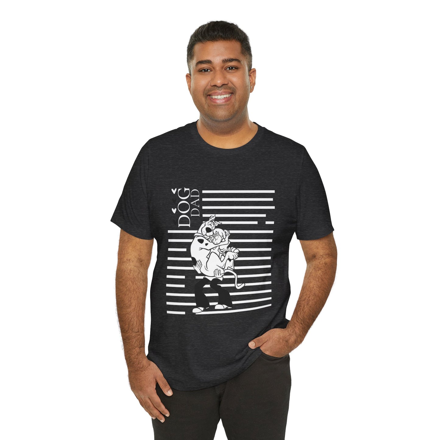 Scooby-Doo Dog Dad T-Shirt back view black — SniffWaggleNWalk™