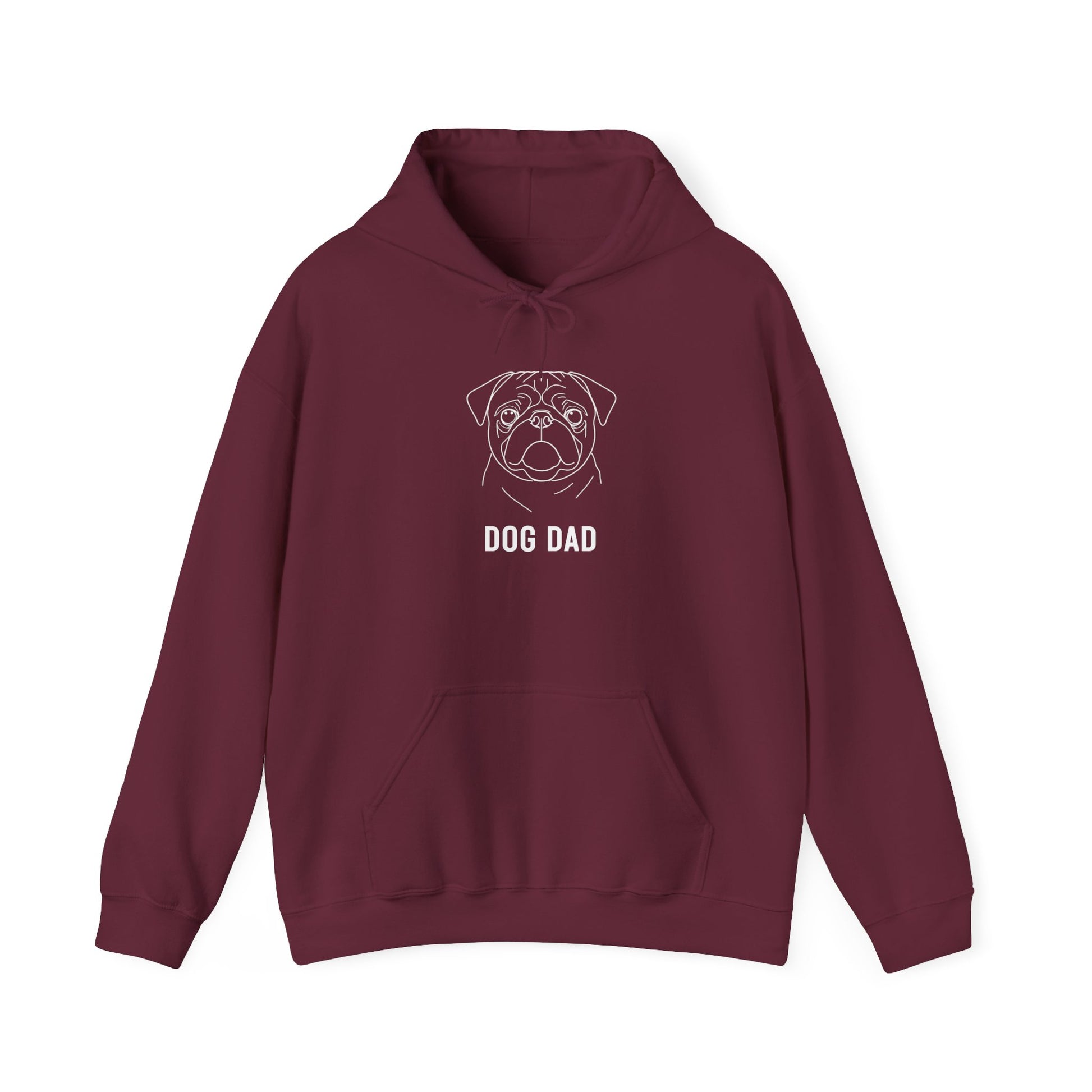 Pug owner Dog Dad hoodie in black