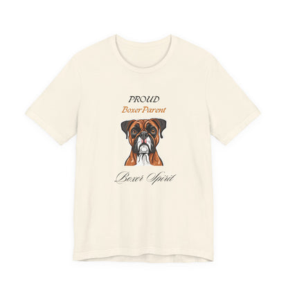 Proud Boxer Parent White t-shirt front view