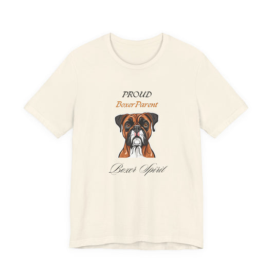Proud Boxer Parent White t-shirt front view