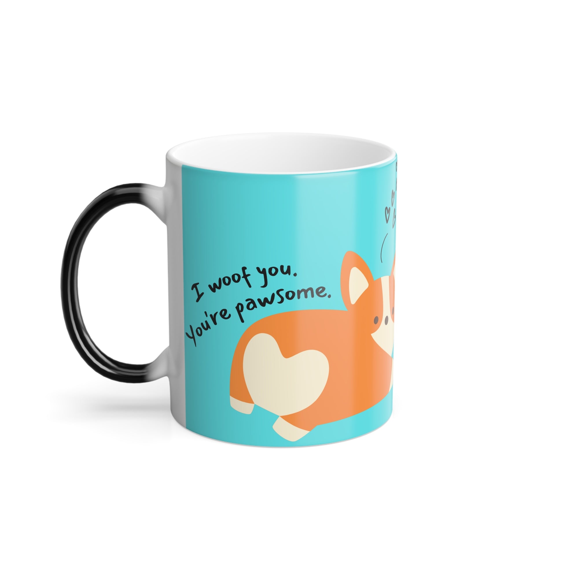 I Woof You, Color Morphing Mug, 11oz - Sniff Waggle And Walk