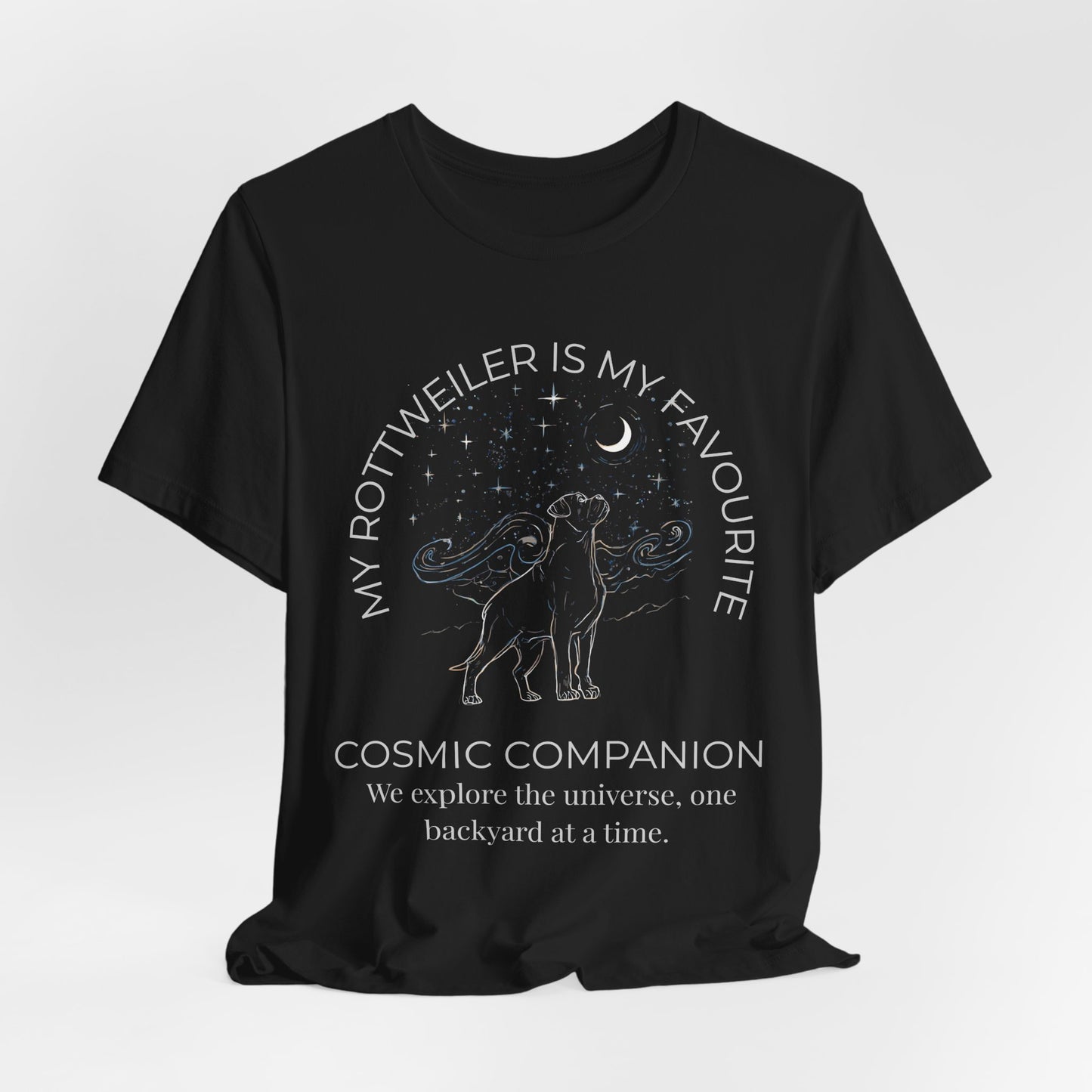 My Rottweiler Is My Favourite Cosmic Companion T-Shirt