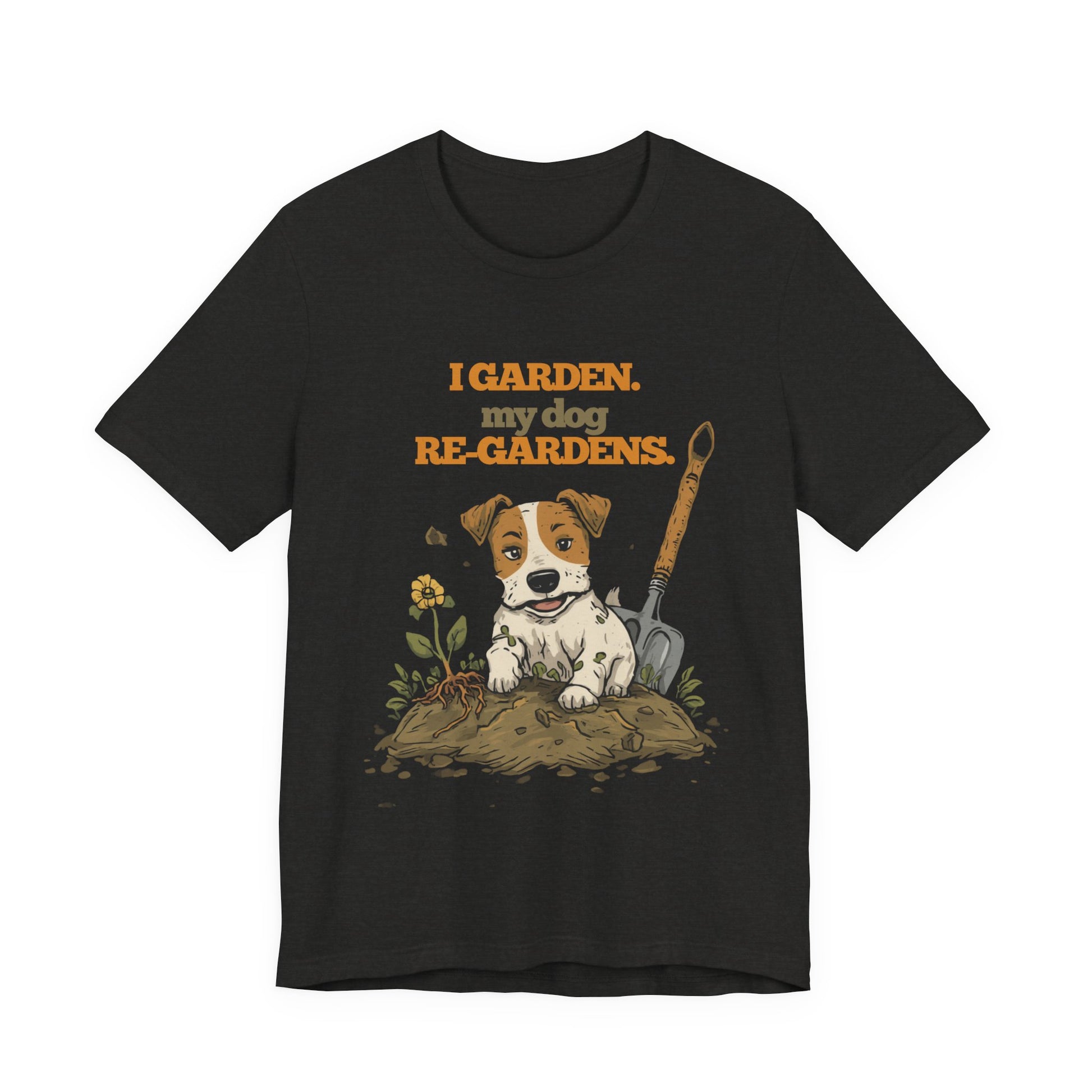 Gardening dog t-shirt gift for dog mum or dog dad