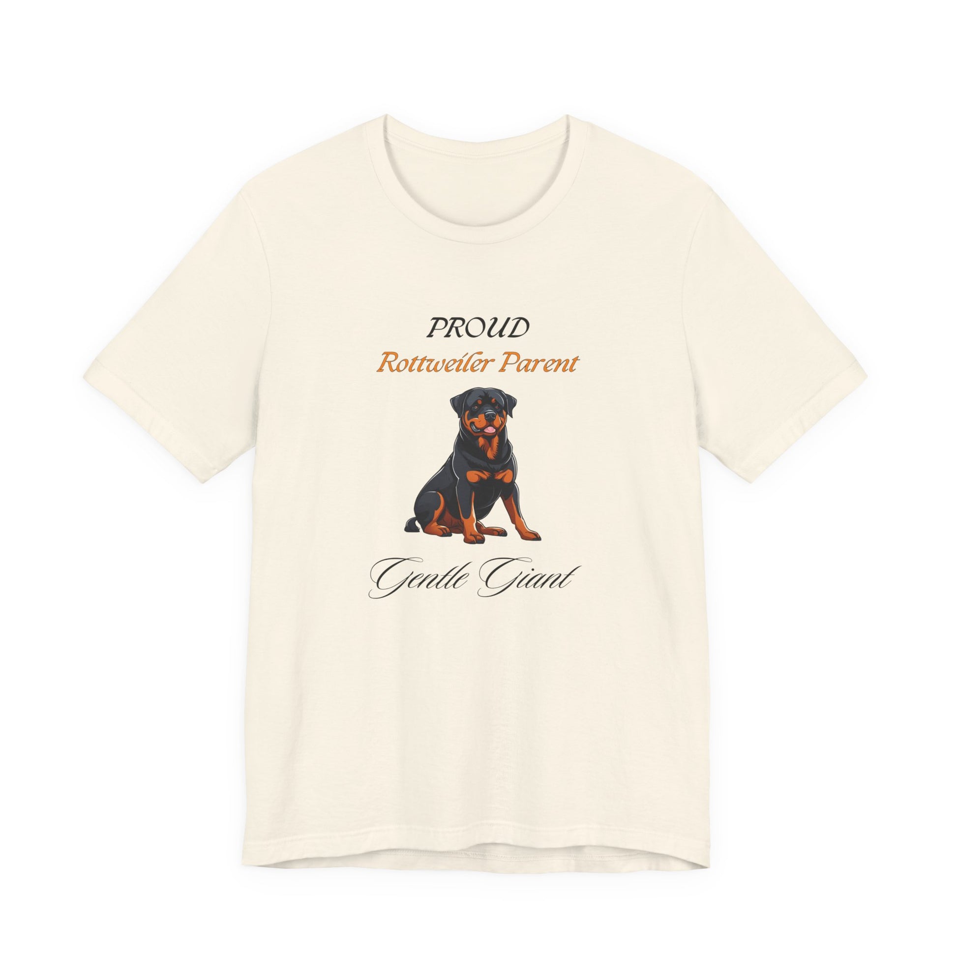 Proud Rottweiler Parent t-shirt in White, front view
