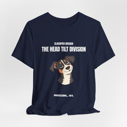 The Head Tilt Division Dog T-Shirt – Cute Tilting Pup Graphic Tee