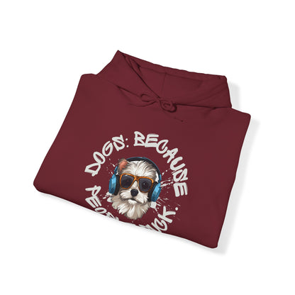 PawfectPrints Apparel Co.™ "Dogs because people suck" Hooded Sweatshirt - Sniff Waggle And Walk