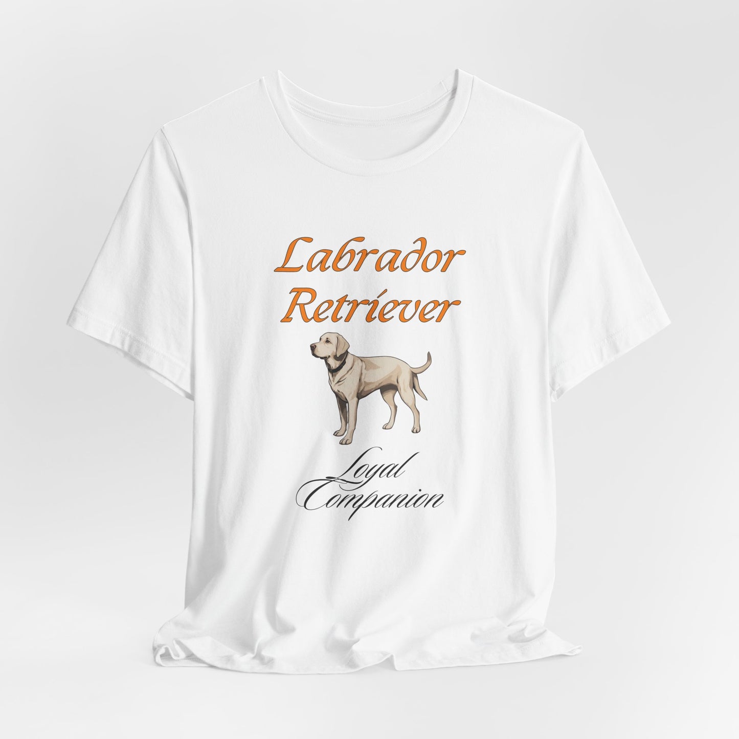 Proud Labrador Parent t-shirt in White, flat lay