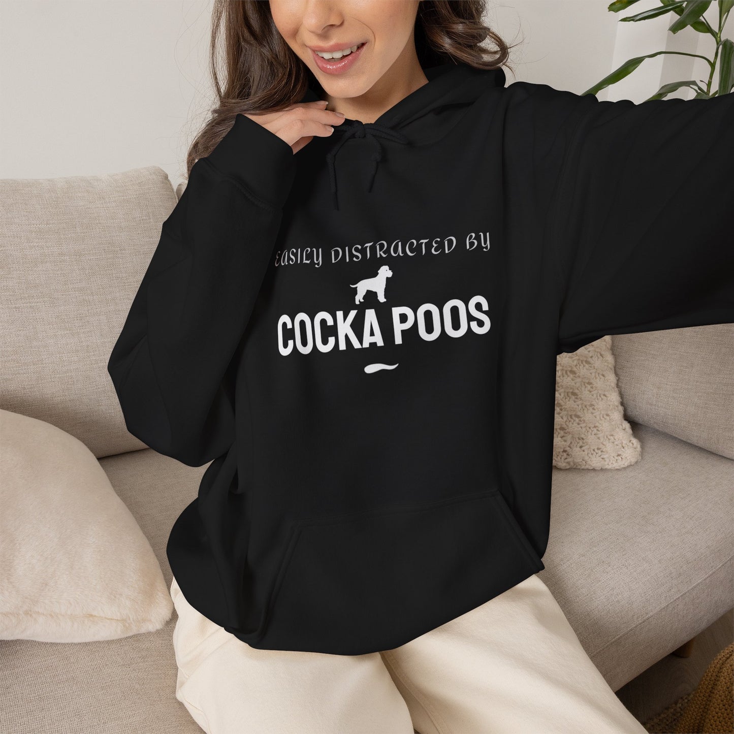 Cockapoo owner gift hoodie in maroon