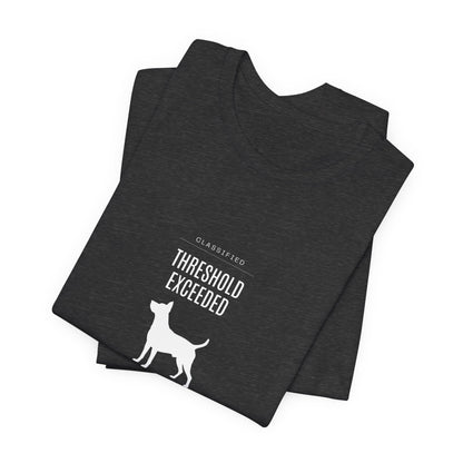 Threshold Exceeded Tee — Cybercore Graphic T‑Shirt