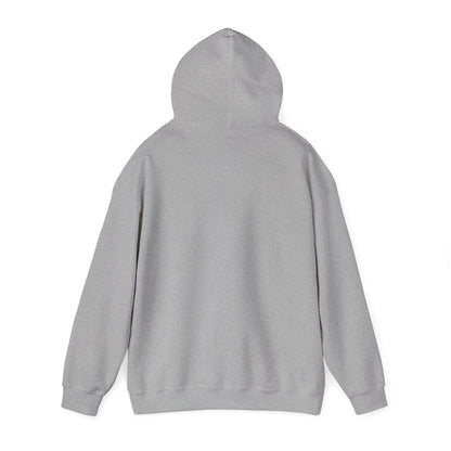 I'm With Trouble Hoodie — bold red graphic on cosy unisex pullover, product photo