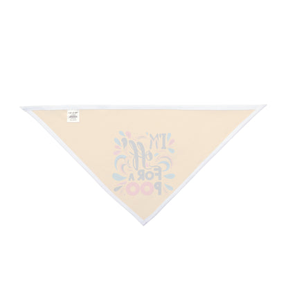 (Im off for a poo) Playful Pet Bandana - Fun Accessory for Dogs, Ideal Gift for Pet Lovers, Cute Dog Fashion, Pet Birthday Party, Fun Outdoor Adventures