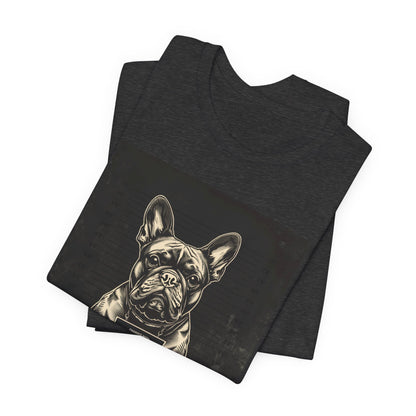 French Bulldog True Crime Night Shift t-shirt product photo, black