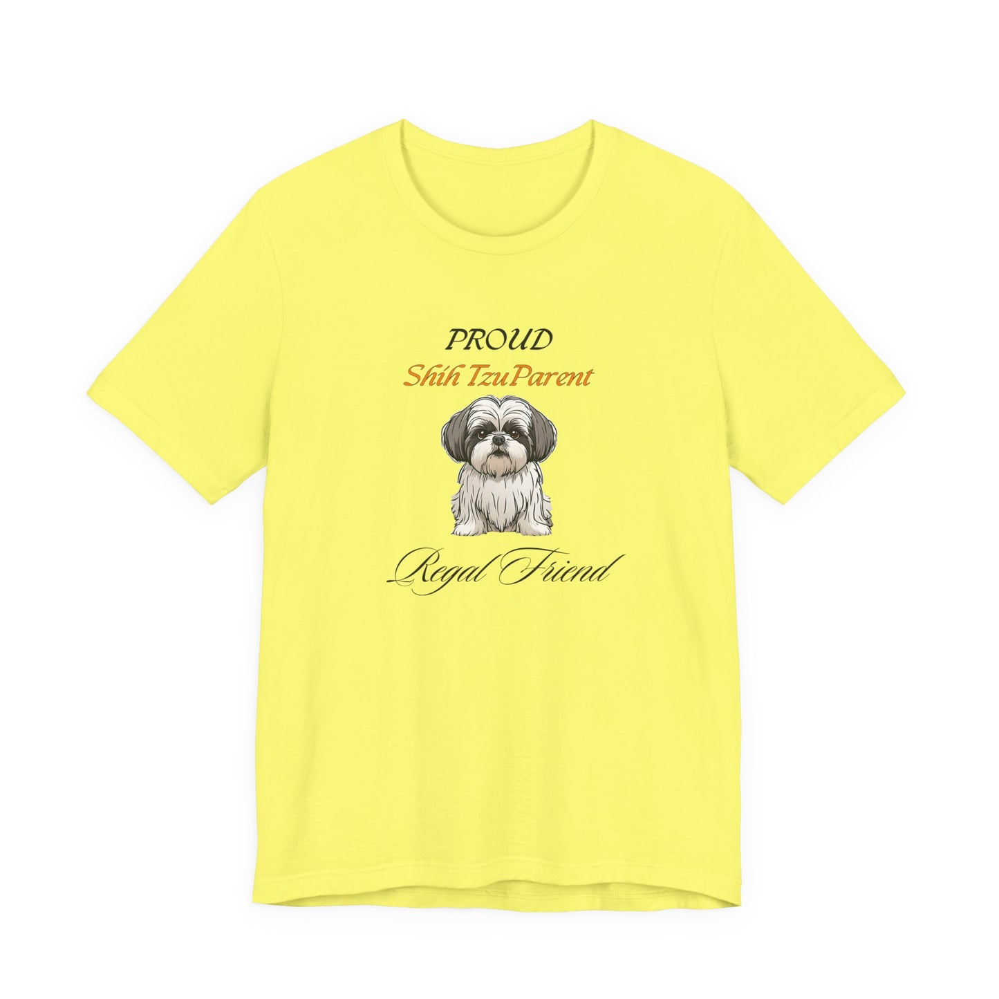 Proud Shih Tzu Parent Natural t-shirt front