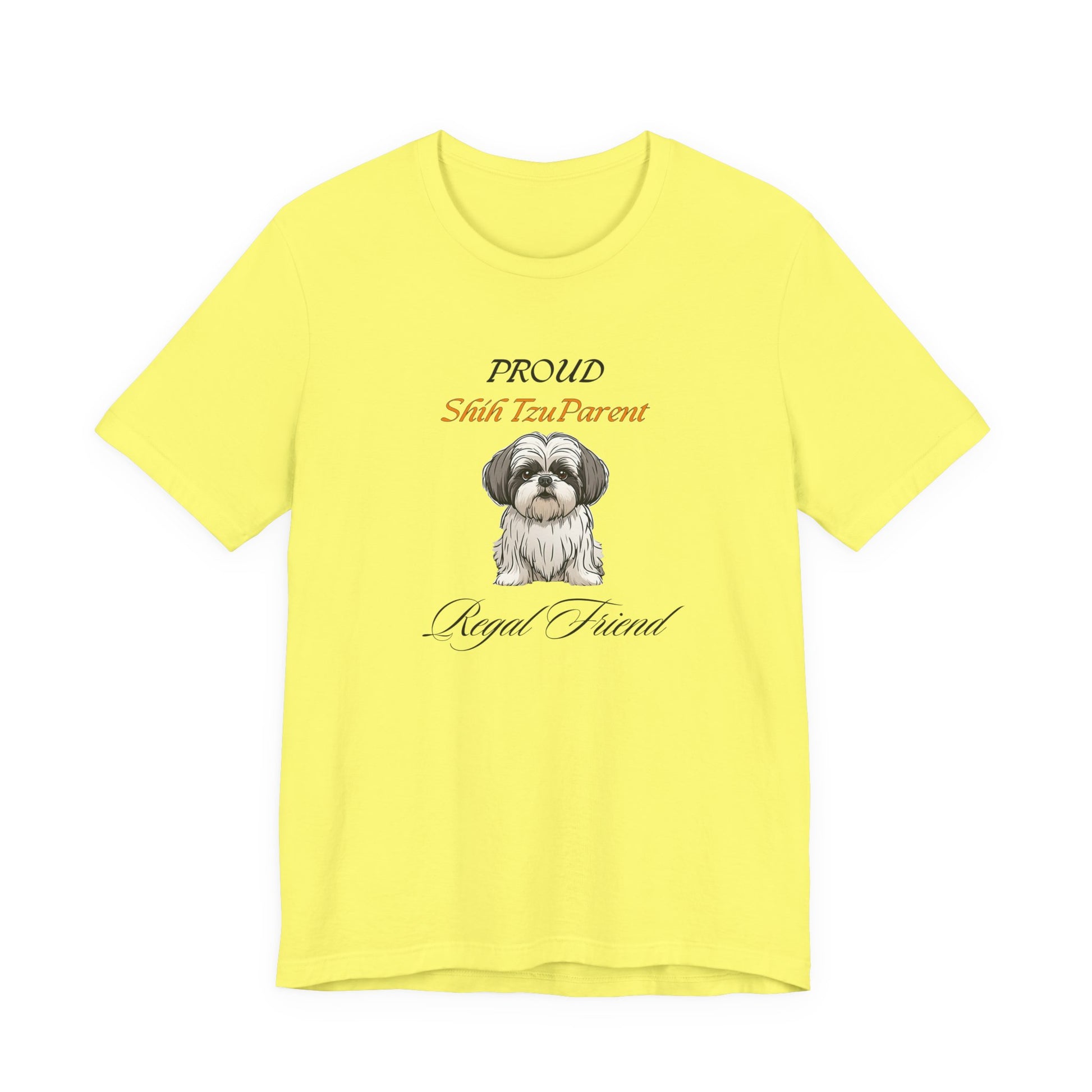 Proud Shih Tzu Parent Natural t-shirt front