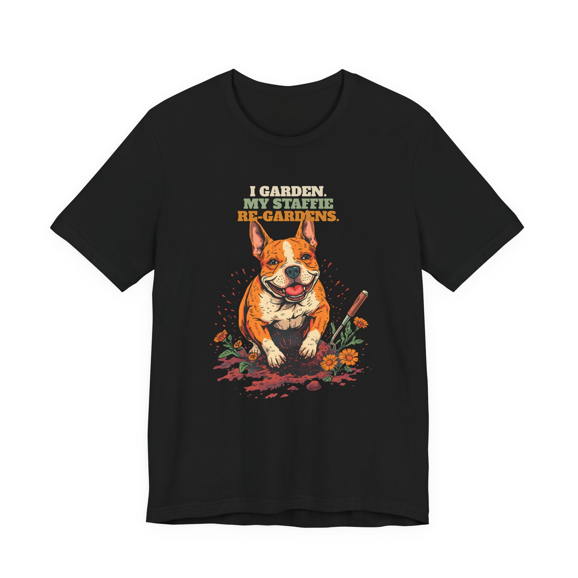 Funny staffie owner gift t-shirt