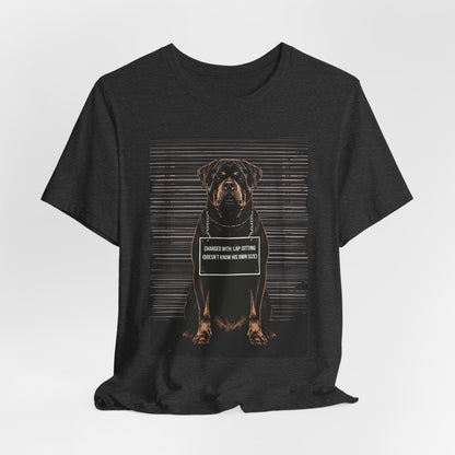 Black Heather colourway of the Rottweiler True Crime Night Shift t-shirt, back view