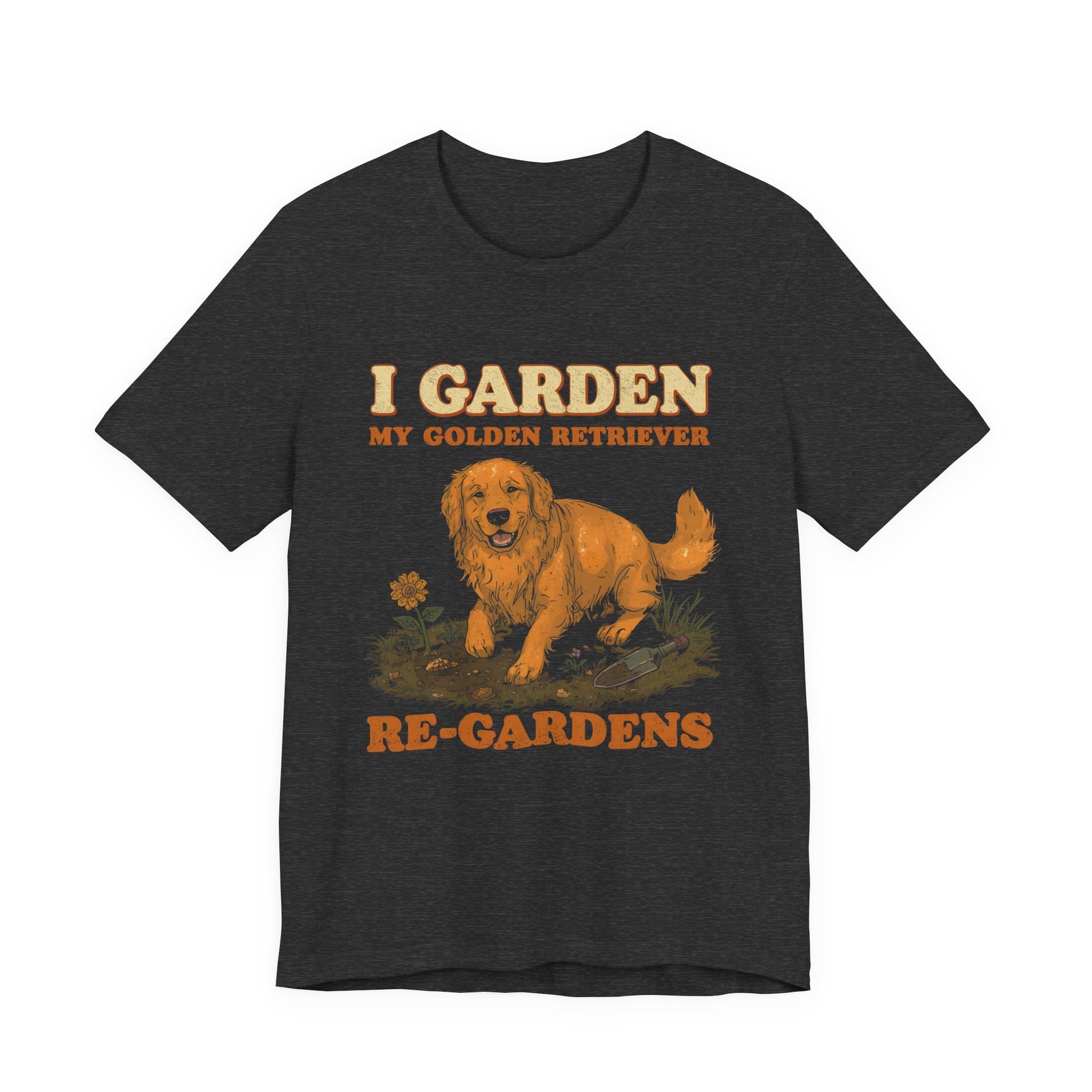 Golden Retriever dog lover gardening tee gift idea