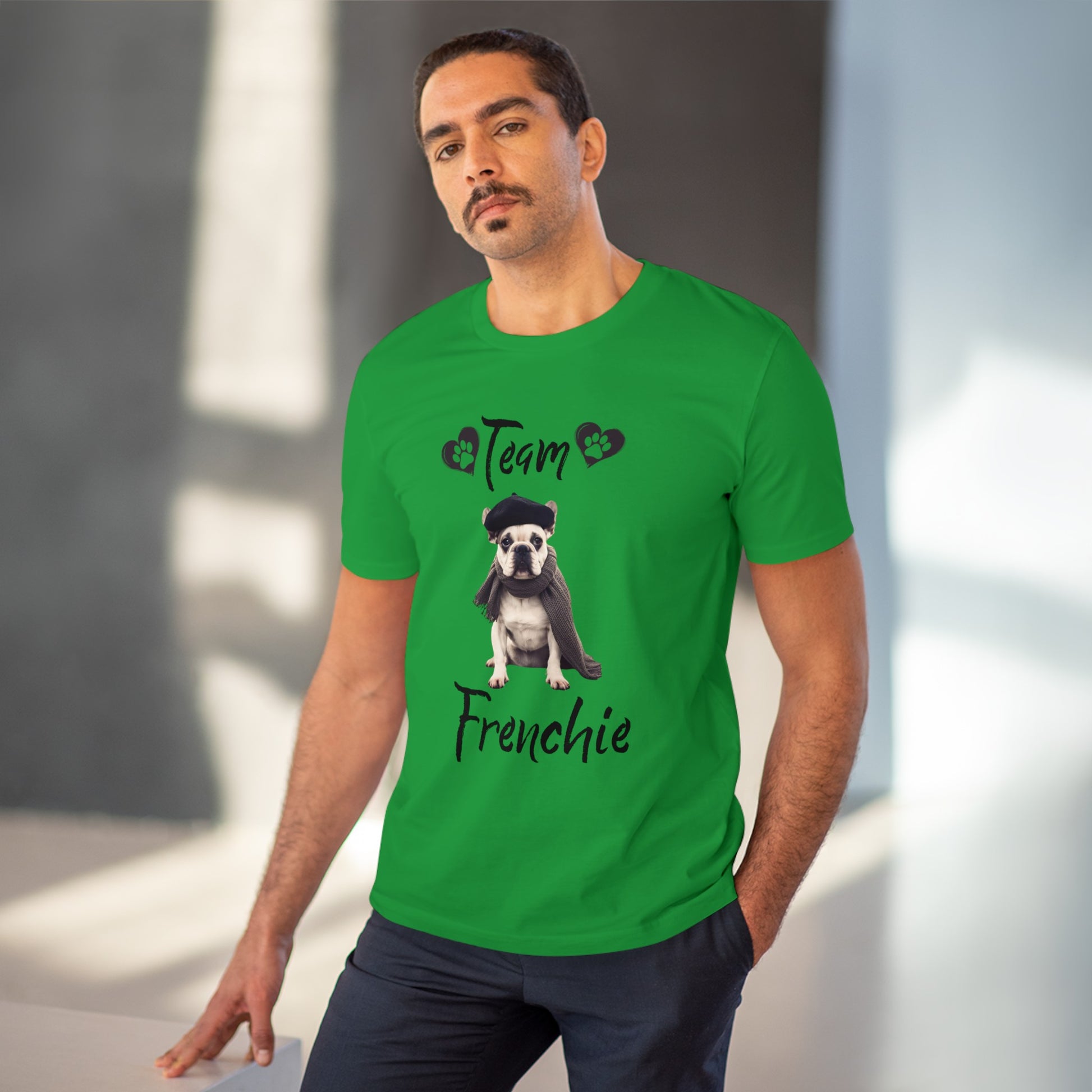 "TEAM FRENCHIE" Organic T-shirt - Unisex by SniffWaggleNWalk™ - Sniff Waggle And Walk