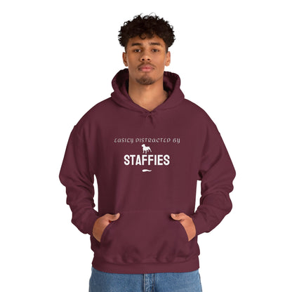 Staffordshire Bull Terrier lover funny hoodie navy
