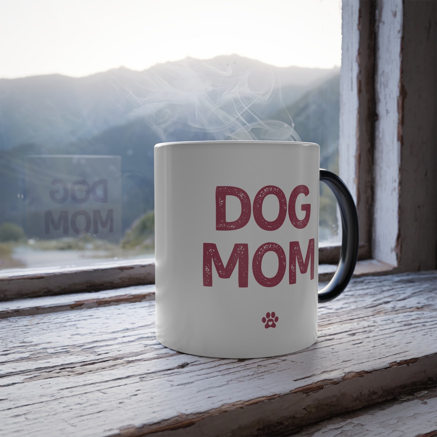 Dog Mum Color Morphing Mug, 11oz - Sniff Waggle And Walk