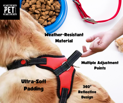 Reflective Adjustable Harness by Sniffwaggleandwalk™