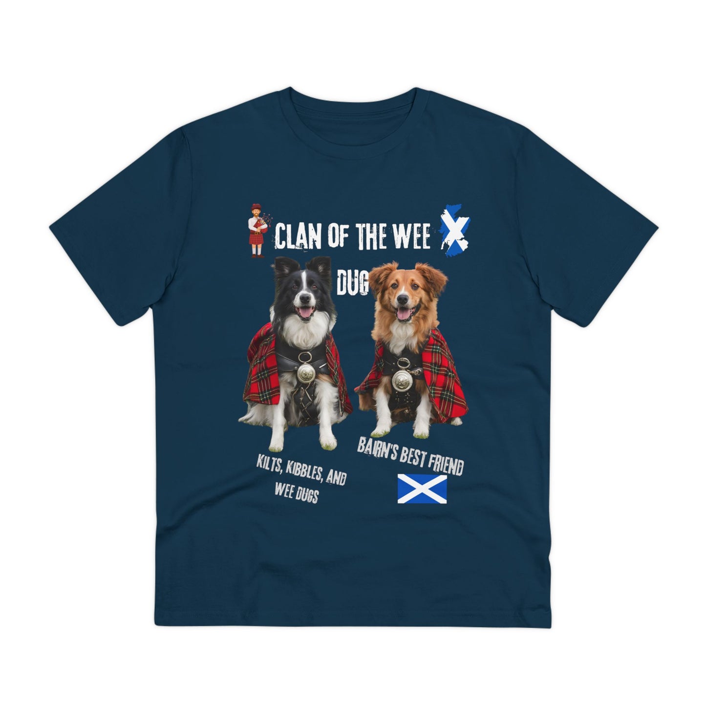 "CLAN OF THE WEE DUG" Organic Creator T-shirt - Unisex by Sniffwaggleandwalk™