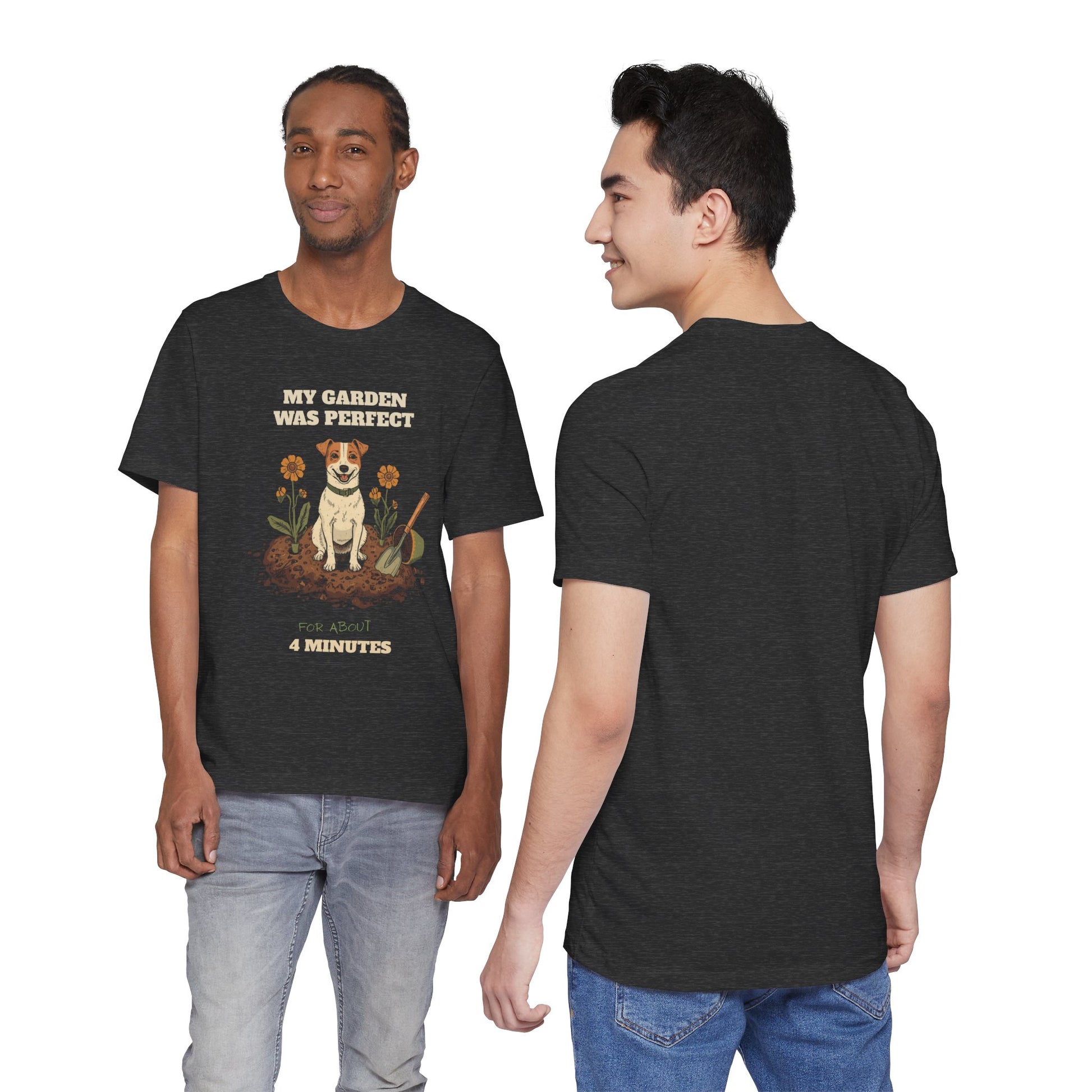 Gardening dog lover t-shirt — made to order, printed fresh