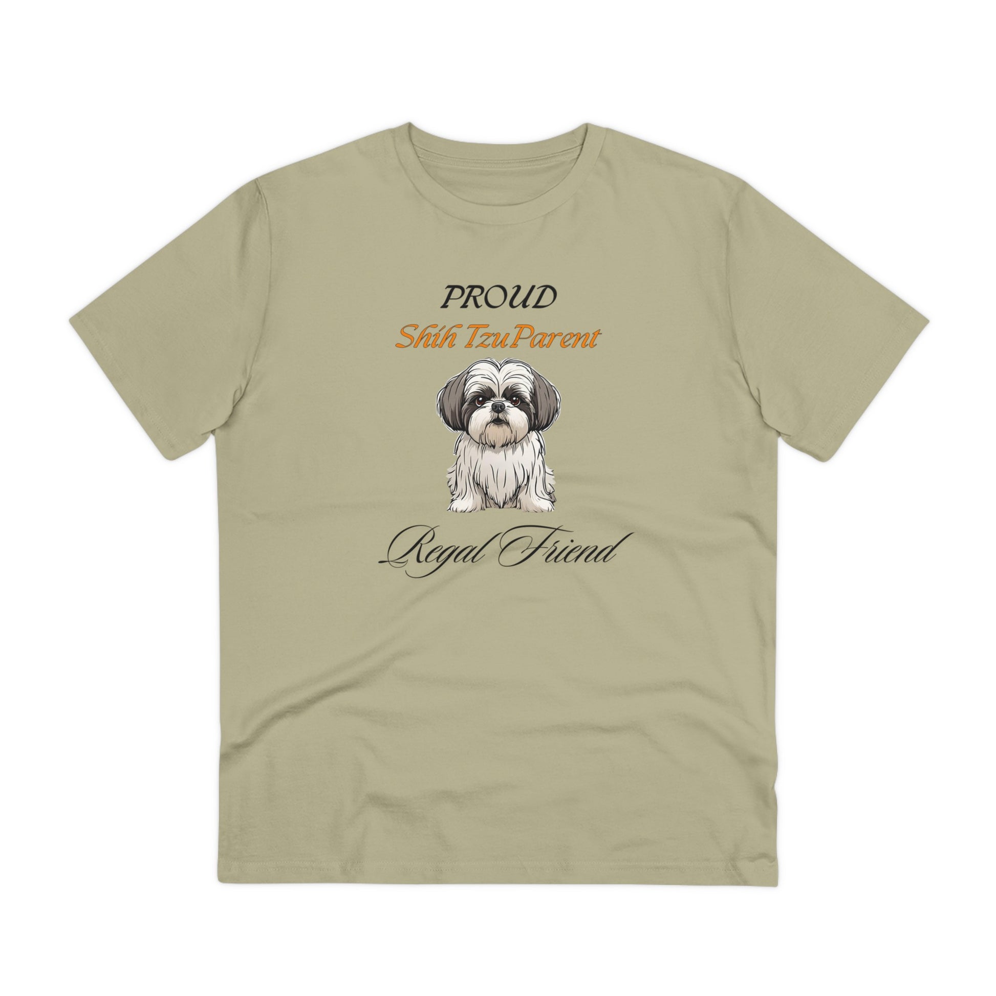 PROUD SHIH TZU PARENT "Regal Friend" Soft Organic T-shirt - Unisex - Sniff Waggle And Walk