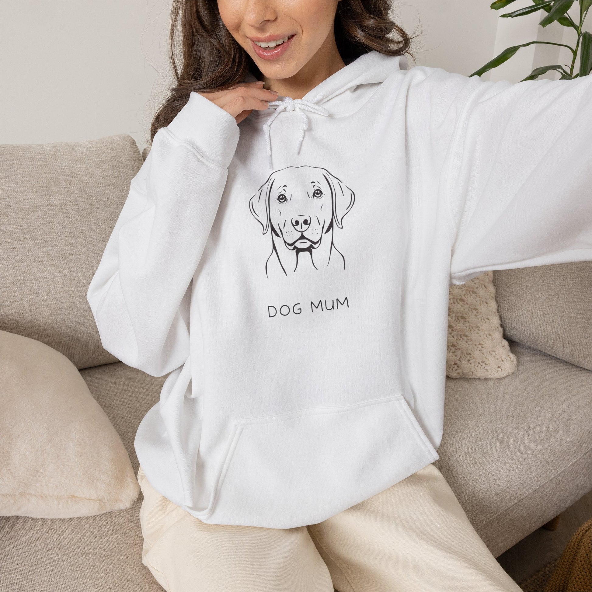Labrador Dog Mum hoodie lifestyle gift shot