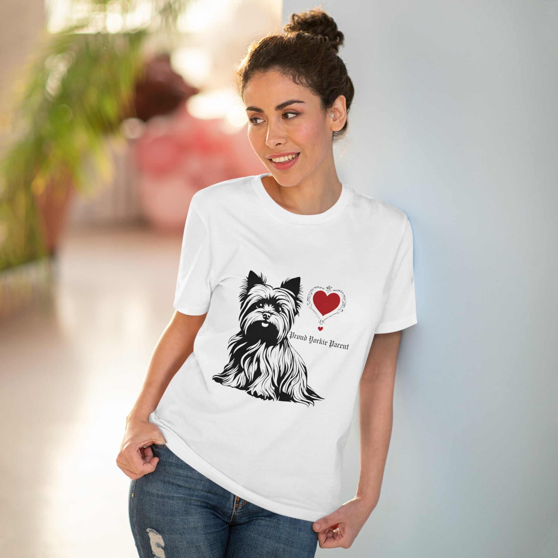 "PROUD YORKIE PARENT" Organic Creator T-shirt - Unisex Sniffwaggleandwalk™ - Sniff Waggle And Walk