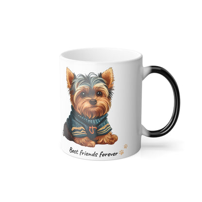 Best Friends Color Morphing Mug, 11oz - Sniff Waggle And Walk