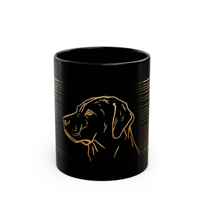 Labrador coffee mug front view