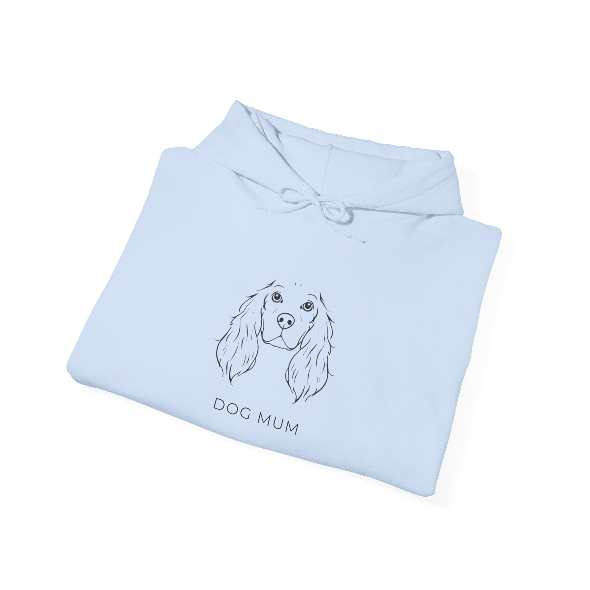 Cocker Spaniel Dog Mum hoodie white detail