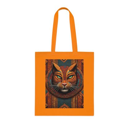 Egyptian Cat Cotton Tote Bag