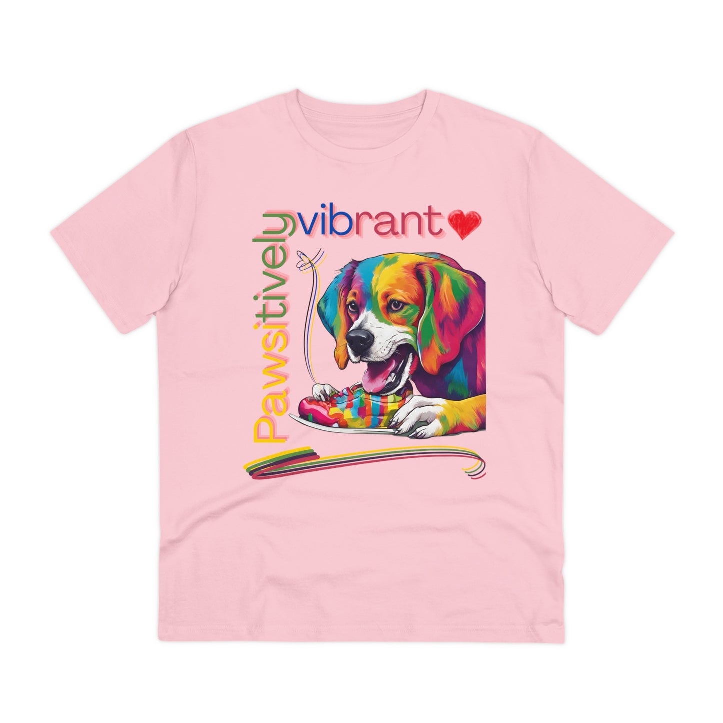 PAWSITIVELY VIBRANT Organic T-shirt - Unisex - Sniff Waggle And Walk