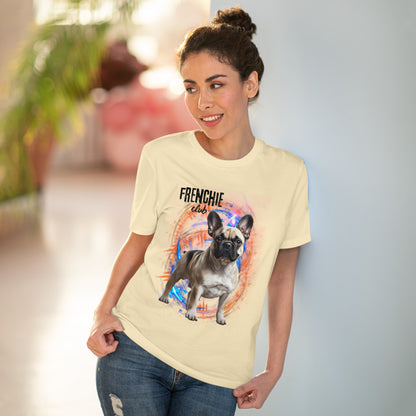 "FRENCHIE CLUB" Organic Creator T-shirt - Unisex by Sniffwaggleandwalk - Sniff Waggle And Walk