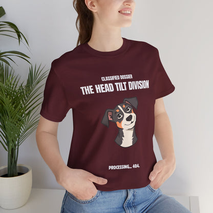 The Head Tilt Division Dog T-Shirt – Cute Tilting Pup Graphic Tee