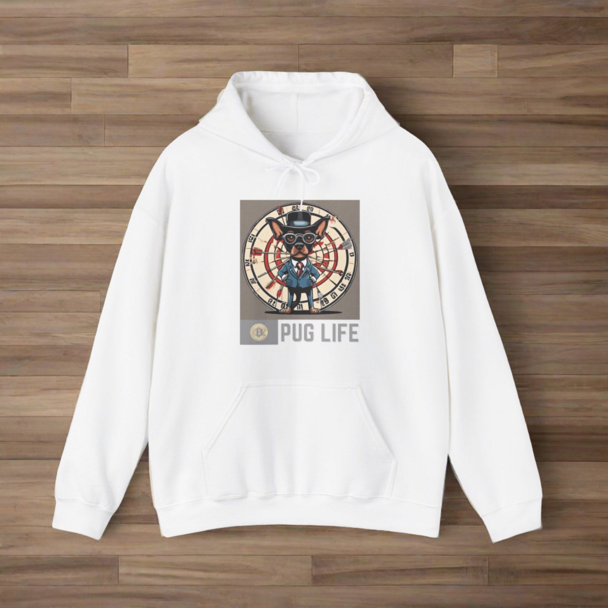 UnisexBlend PuG lIFE™ Hooded Sweatshirt - Sniff Waggle And Walk