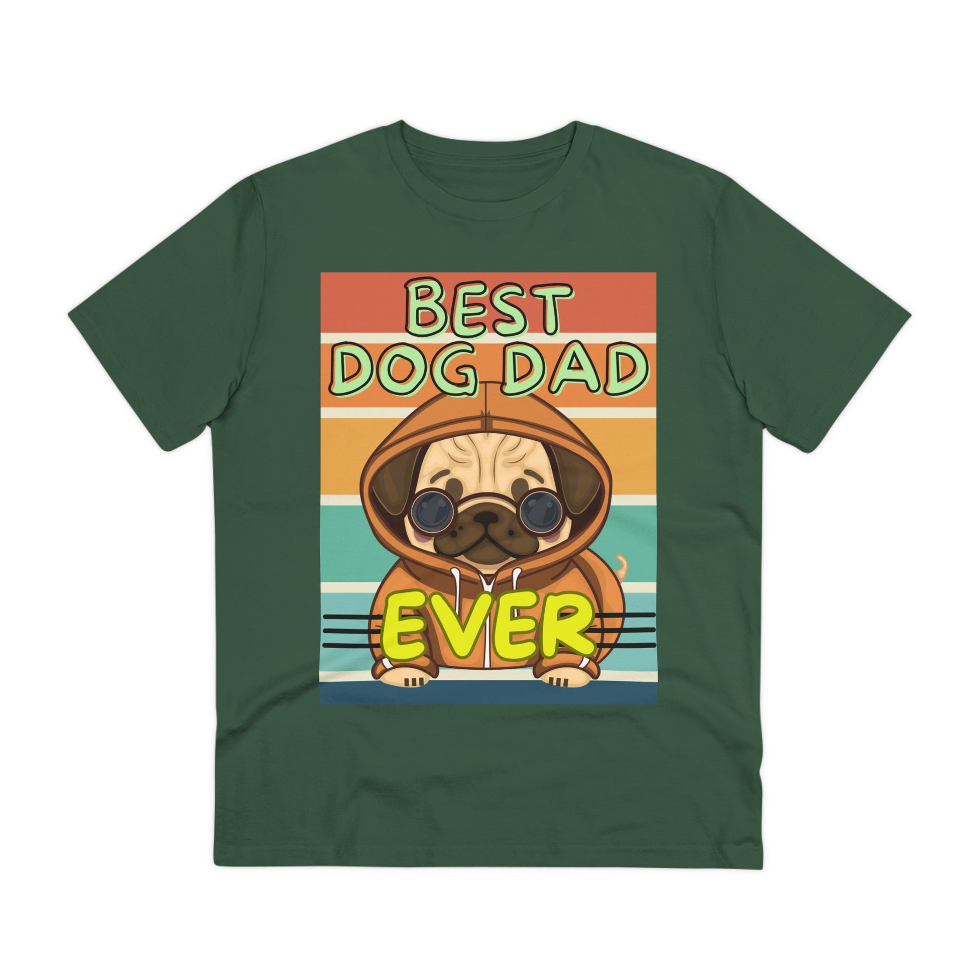 BEST DOG DAD EVER Organic Creator T-shirt - Sniff Waggle And Walk