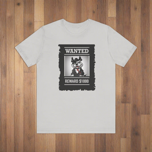 Unisex Jersey Short Sleeve Wanted T-shirt - Sniff Waggle And Walk