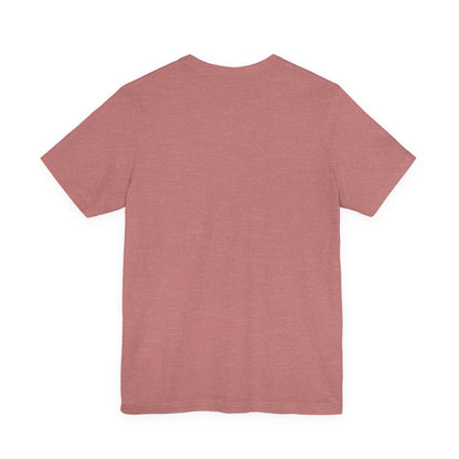 Cocker Spaniel Mum t-shirt in Heather Mauve, flat lay back view