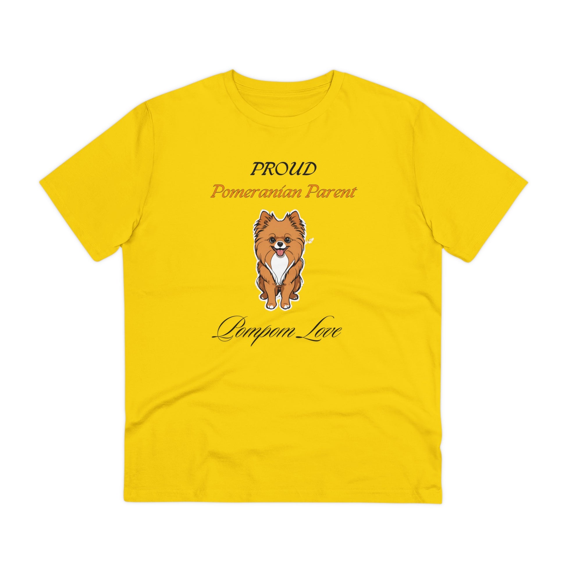 PROUD POMERANIAN PARENT "PomPom Love" Organic T-shirt - Unisex - Sniff Waggle And Walk