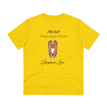 PROUD POMERANIAN PARENT "PomPom Love" Organic T-shirt - Unisex - Sniff Waggle And Walk