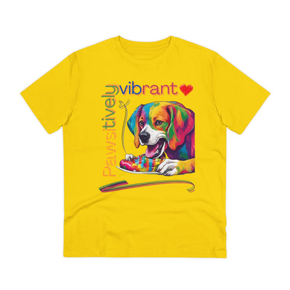 PAWSITIVELY VIBRANT Organic T-shirt - Unisex - Sniff Waggle And Walk