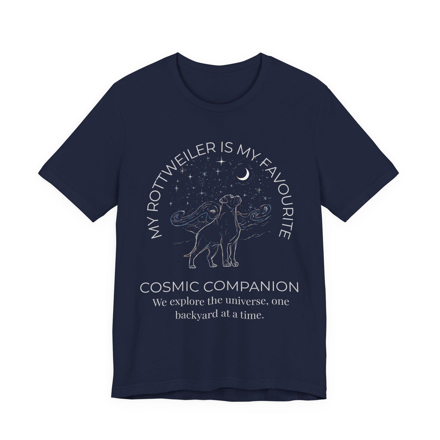 My Rottweiler Is My Favourite Cosmic Companion T-Shirt