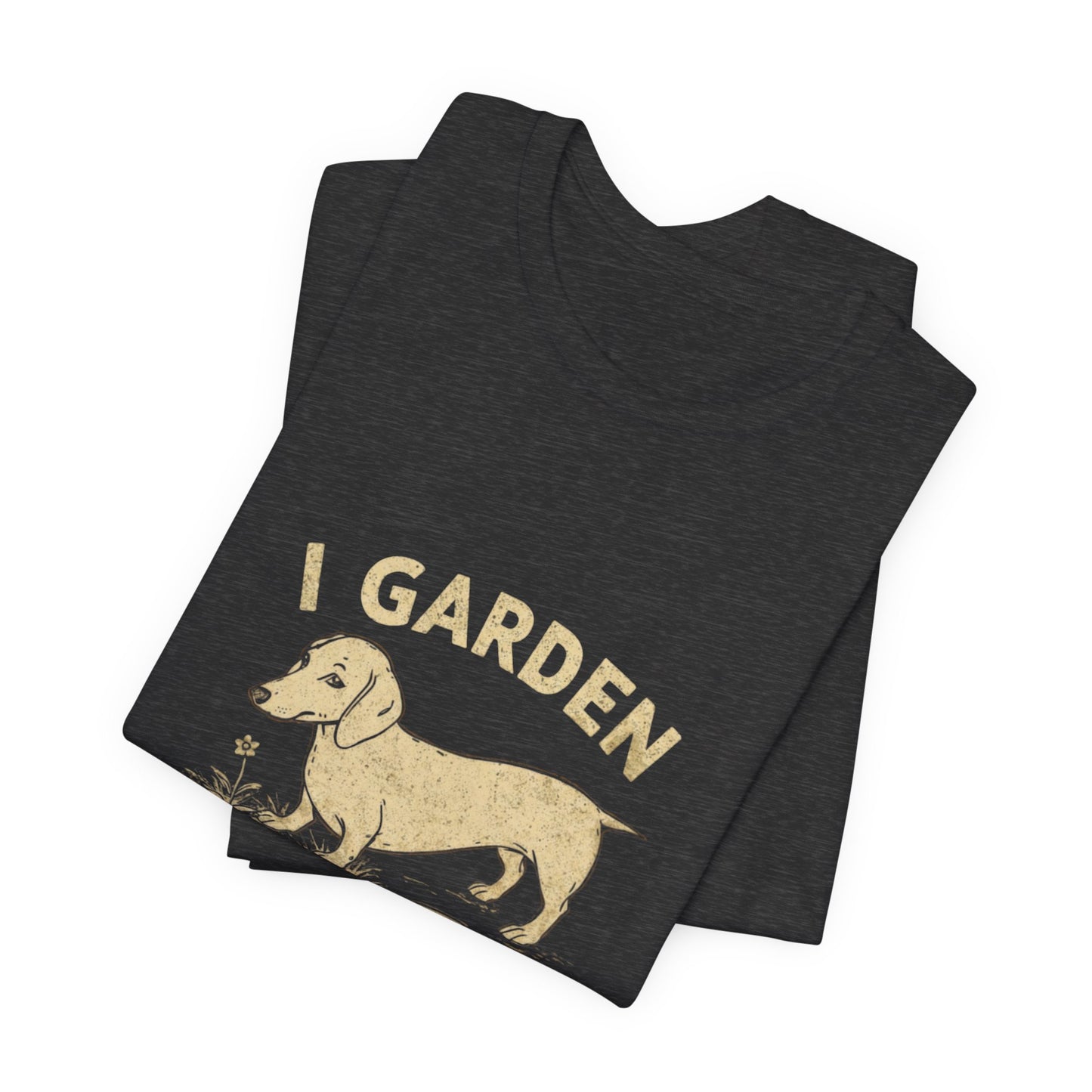 Dachshund Re-Gardens tee navy detail