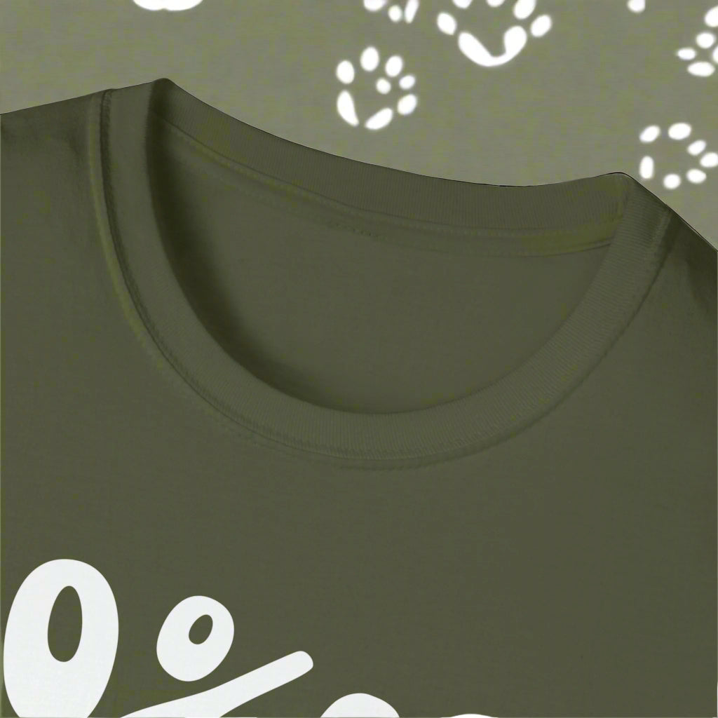 80% Cotton 20% Dog Hair T-Shirt in Heliconia — funny dog lover tee — SniffWaggleNWalk™