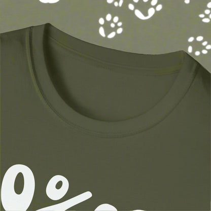 80% Cotton 20% Dog Hair T-Shirt in Heliconia — funny dog lover tee — SniffWaggleNWalk™