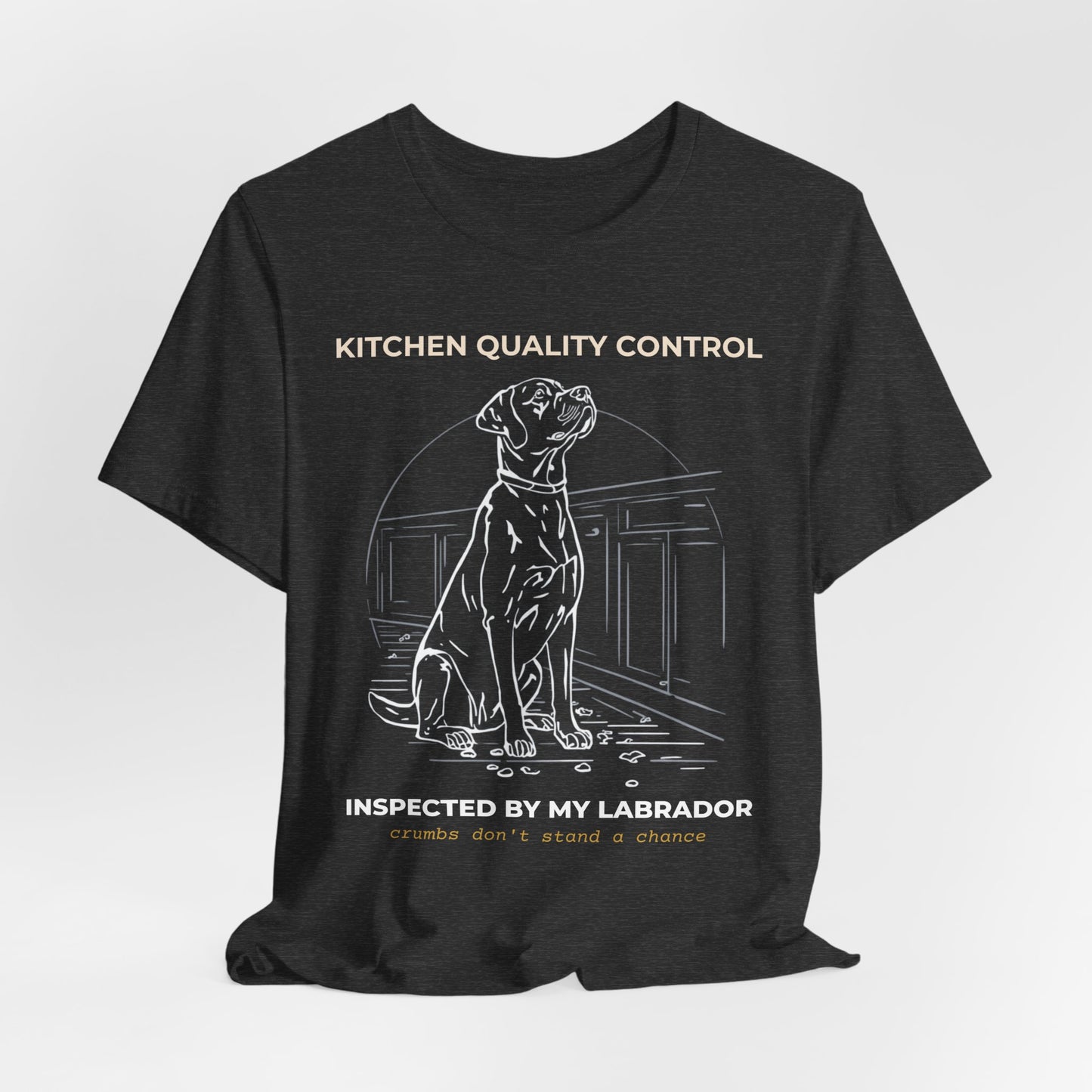 Kitchen Quality Control Labrador T-Shirt — "Inspected By My Labrador" Dog Lover Tee