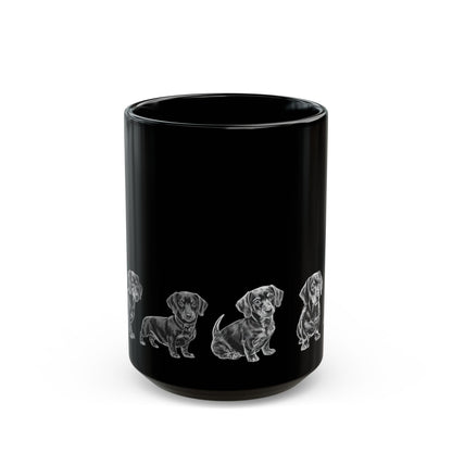 Dachshund coffee mug front view